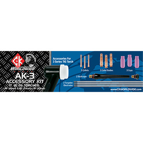 CK Worldwide Inc AK-3 Trousses d'accessoires pour chalumeaux - S&eacute;ries WP-18, WP-18V, WP-26, WP-26V