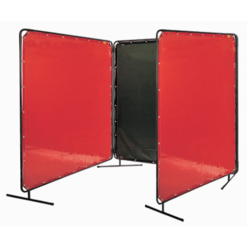 Weld-Mate NT894 Welding Screen and Frame, Olive, 6' x 6'