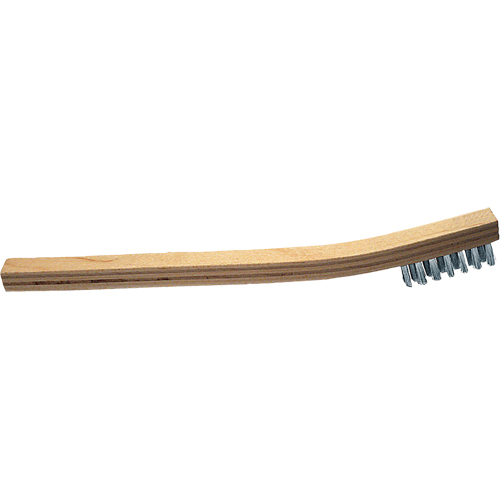  QE922 Small Hand Scratch Brush, Stainless Steel, 3 x 7 Wire Rows, 7-7/8" Long