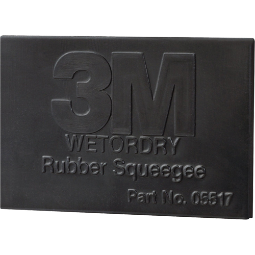 3M 05518 Wetordry Rubber Squeegee, 3", Rubber