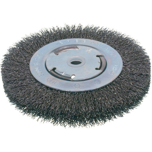Osborn 0009901500 Brosses &eacute;conomiques &agrave; fils cr&ecirc;p&eacute;s - Face moyenne, 6" dia., Fils 0.014, Arbre 2"