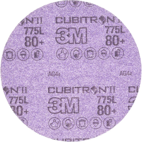 3M AB86820 Disque Cubitron II 775L de 6" - Grain 80, dia 6", Grain 80+