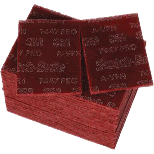 3M SB64926 Scotch-Brite 7447 Hand Pads, Aluminum Oxide, 9" x 6", Very Fine Grit