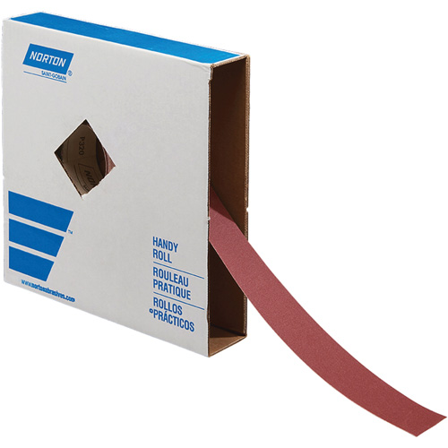 Norton 66261136207 Rouleaux de toile abrasive R243, Oxyde d'aluminium, 2" la x 150' lo, Grain 150