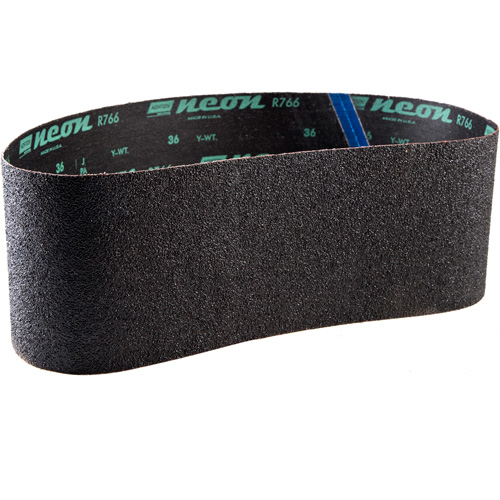 Norton 66623390084 R766 Sanding Belt, 6" W x 48" L, Aluminum Oxide, P60 Grit