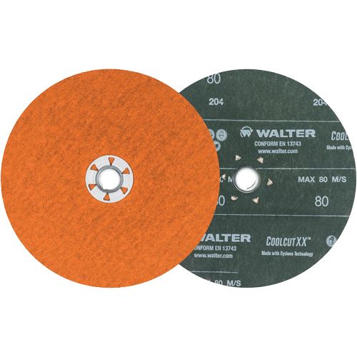 Walter Technologies Pour Surface 15X728 Disque de sablage Coolcut XX, 7" dia., Grain 80, C&eacute;ramique