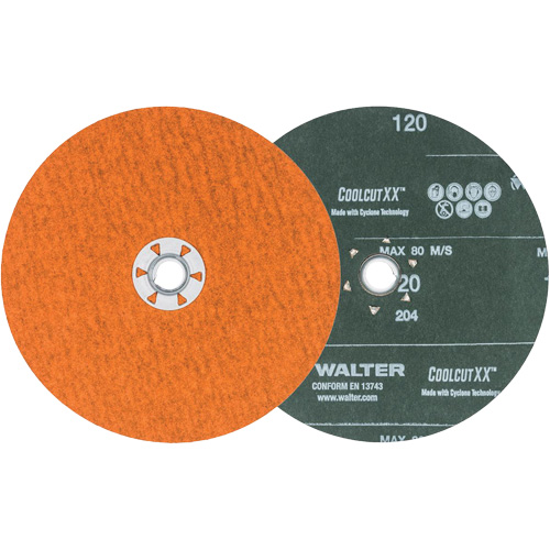 Walter Technologies Pour Surface 15X732 Disque de sablage Coolcut XX, 7" dia., Grain 120, C&eacute;ramique