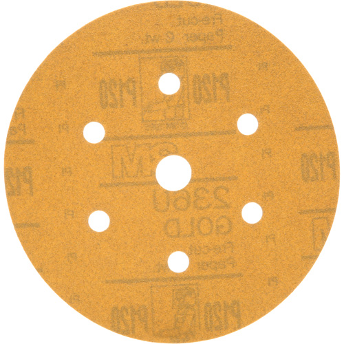 3M 1081 Hookit Dust-Free Sanding Disc, 6" Dia., P120 Grit, Aluminum Oxide, C-Weight