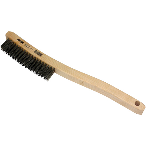 Osborn 0005401700 Scratch Brush, Stainless Steel, 3 x 19 Wire Rows, 13-11/16" Long