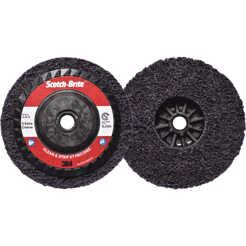 3M SB29931 Scotch-Brite Clean & Strip XT Pro Disc, 5" Dia., Extra Coarse Grit, Silicon Carbide
