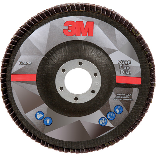 3M AB05916 769F Quick Change Flap Disc, 5" x 7/8", Type 29, 40+ Grit, Ceramic