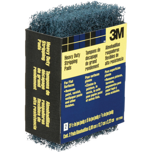 3M 10111NA Tampons de d&eacute;capage pour gros travaux, Oxyde d'aluminium, 3-1/2" x 5", Grain Cors&eacute;