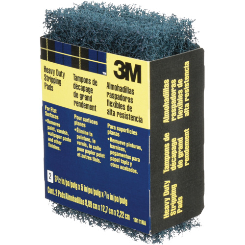 3M 10111NA Tampons de d&eacute;capage pour gros travaux, Oxyde d'aluminium, 3-1/2" x 5", Grain Cors&eacute;