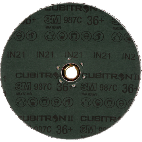3M AB27469 Cubitron II 987C Fibre Disc, Ceramic, 36+, 4-1/2" Dia