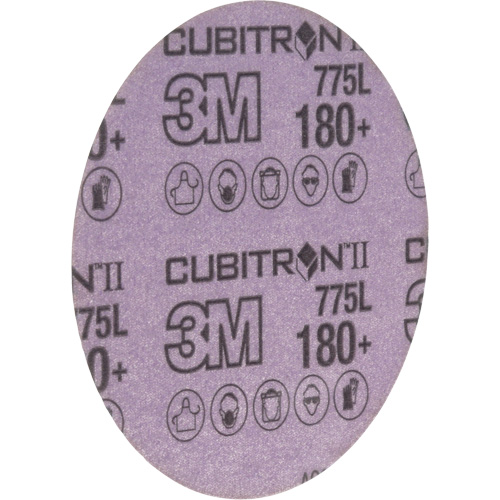 3M AB64263 Cubitron II Hookit 775L Film Disc, 5" Dia., 180+ Grit, Ceramic, 3 mils