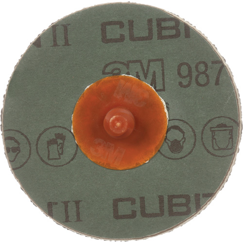3M AB94953 Cubitron II Roloc 987C Fibre Disc, 3" Dia., 36+ Grit, Ceramic