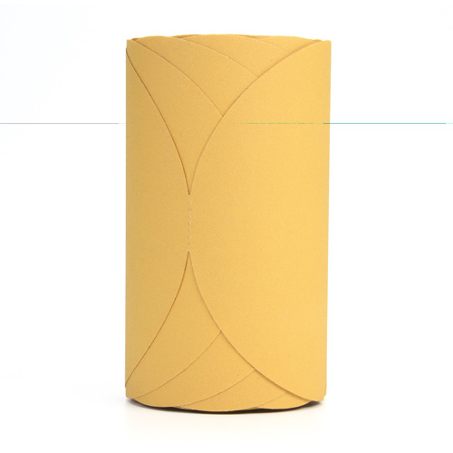 3M 01359 Stikit 255L Gold Film Disc Roll, 6" Dia., P180 Grit, Aluminum Oxide