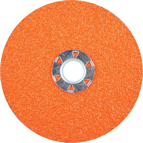 Norton 69957370209 Blaze&reg;X F970 Speed-Change Locking Fibre Disc, Ceramic Alumina, 36, 5" Dia x 5/8"-11 Arbor