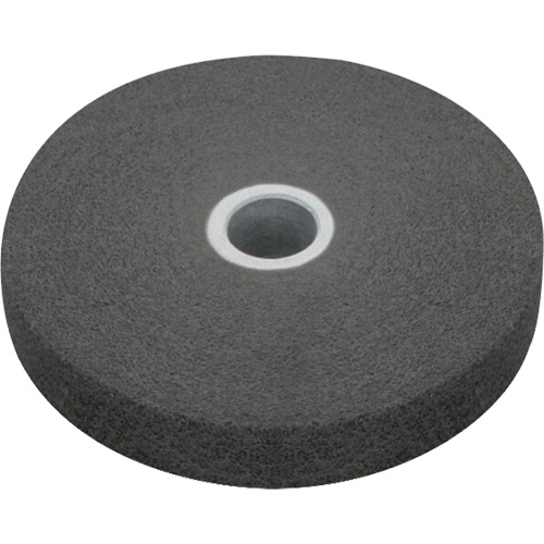 3M SB00147 Meule homog&egrave;ne EXL Scotch-Brite, 4" x 1/4", Arbre de 1/4", Grain de Fin, Carbure de silicium
