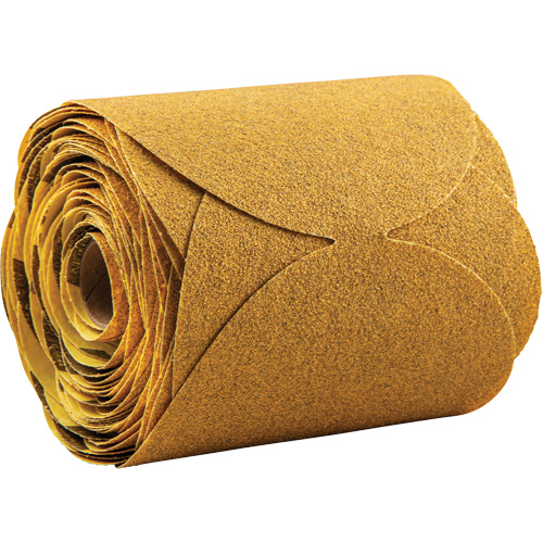 Norton ROLL OF 100 DISCS Disque en papier PSA Gold Reserve, 6" dia., Grain P60, Oxyde d'aluminium