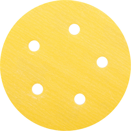 Norton 66623307114 Gold Reserve A296 Paper H&L Vacuum Disc, 5" Dia., 320 Grit, Aluminum Oxide, C-Weight