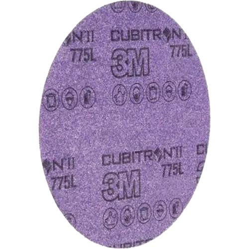 3M AB47095 Cubitron II Hookit Clean Sanding Film Disc 775L, 5" Dia., 240+ Grit, Ceramic, 3 mils