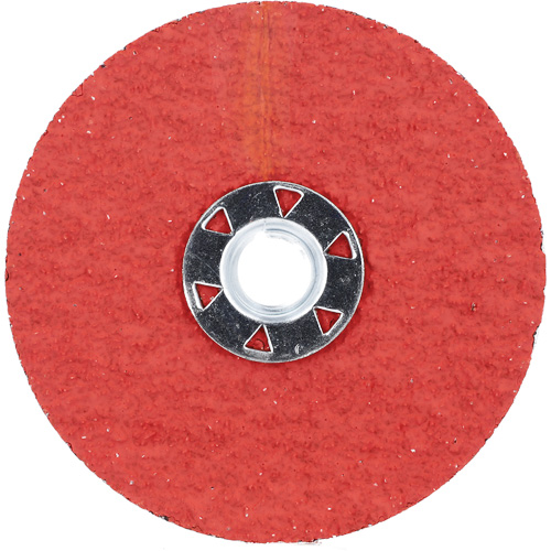 Norton 66261023269 Blaze F980 Speed-Change Fastener Fiber Locking Disc, 4-1/2" Dia., 24 Grit, Ceramic Alumina