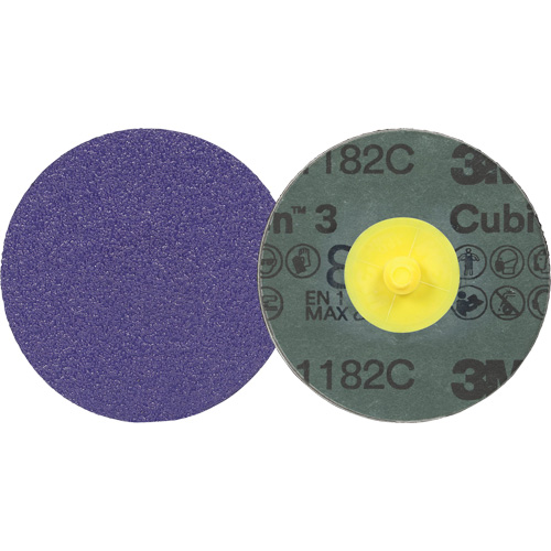 3M AB32356 Cubitron 3 Roloc Fibre Disc 1182C, 2" Dia., 80+ Grit, Ceramic