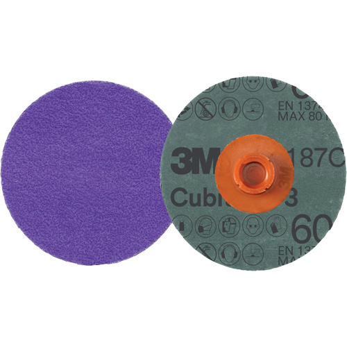 3M AB32090 Disque en fibre Roloc Cubitron 3, 4" dia., Grain 60+, C&eacute;ramique