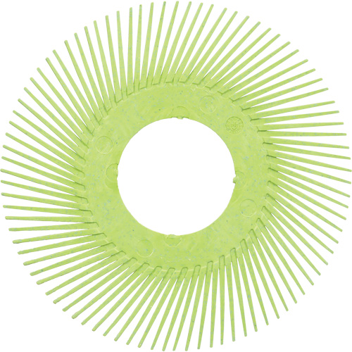 3M 7100374838 Brosse radiale en soies de pr&eacute;cision type A PN-RB sans adaptateur Scotch-Brite, C&eacute;ramique, Grain 50+, 6" dia.
