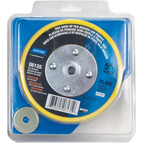 Norton 63642506135 Back Up Pads For PSA & Hook And Loop Paper Discs