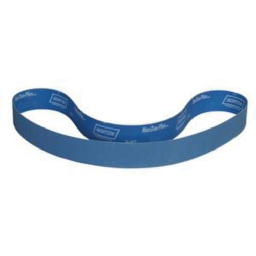 Norton 78072727121 BlueFire&reg; Narrow Benchstand Sanding Belt, 2" W x 60" L, Zirconia Alumina, 80 Grit