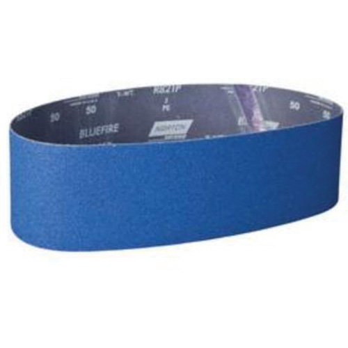 Norton 78072727475 Courroie abrasive &agrave; dos &eacute;troit BlueFire, 4" la x 36" lo, Alumine de zirconium, Grain 50