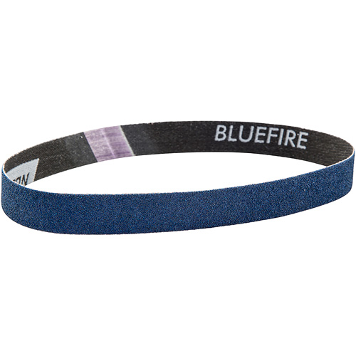 Norton 78072728557 BlueFire&reg; File Belt, 3/4" W x 20-1/2" L, Zirconia Alumina, 120 Grit