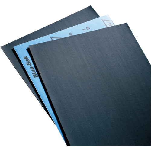 Norton 66261139360 Papier abrasif en feuilles de papier - Feuilles de 9" x 11" &agrave; l'&eacute;preuve de l'eau Blue-Bak T419, 9" x 11", Grain 600, Carbure de silicium