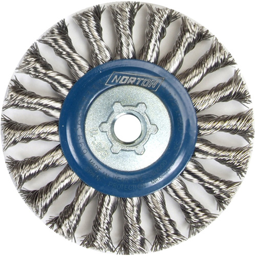 Norton 69936653333 Roue compl&egrave;te de c&acirc;ble de torsion, Dia. 4", Fils 0,02", Arbre 5/8"-11, Acier inoxydable