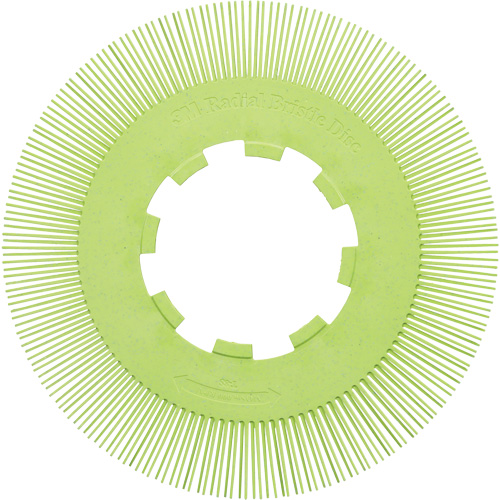 3M 7100374912 Brosse radiale en soies de pr&eacute;cision type S PN-RB sans adaptateur Scotch-Brite, C&eacute;ramique, Grain 50+, 8" dia.