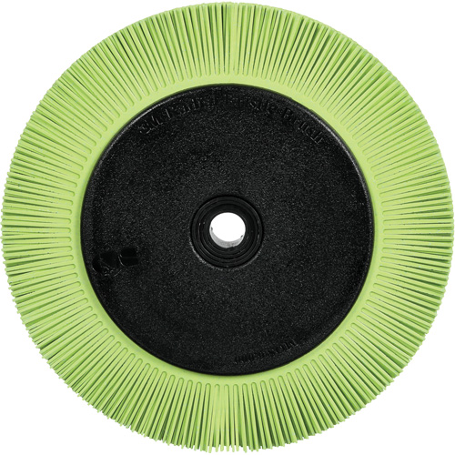 3M 7100374712 Scotch-Brite Type S Precision Radial Bristle Brush PN-RB with Flange, Ceramic, 50+ Grit, 8" Dia.