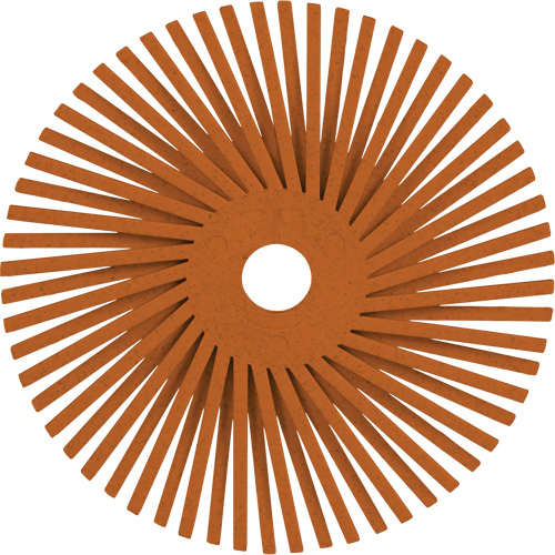 3M 7100374841 Scotch-Brite Type A Precision Radial Bristle Brush PN-RB, Ceramic, 80+ Grit, 3" Dia.