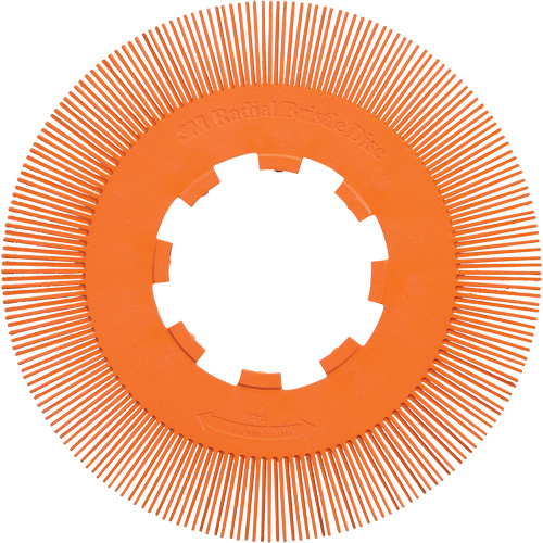3M 7100374923 Scotch-Brite Type S Precision Radial Bristle Brush PN-RB without Adapter, Ceramic, 80+ Grit, 8" Dia.