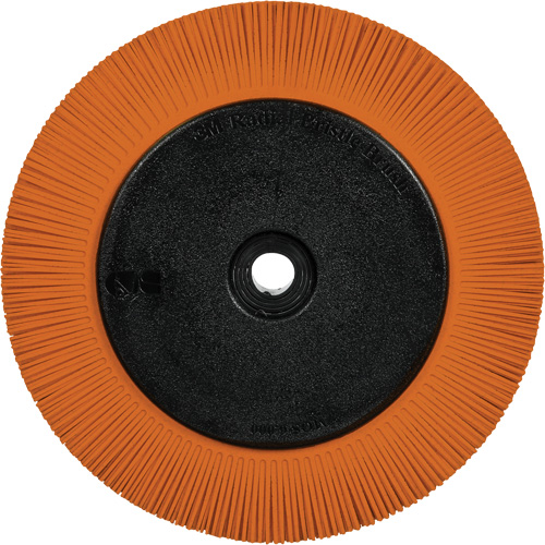 3M 7100374837 Scotch-Brite Type S Precision Radial Bristle Brush PN-RB with Flange, Ceramic, 80+ Grit, 8" Dia.