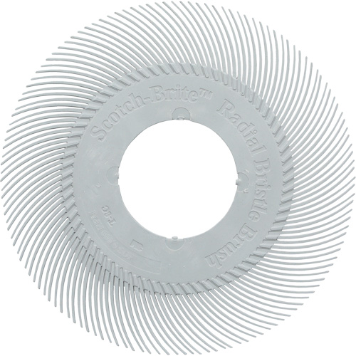 3M 7100374833 Scotch-Brite Type C Precision Radial Bristle Brush PN-RB without Adapter, Ceramic, 120+ Grit, 6" Dia.