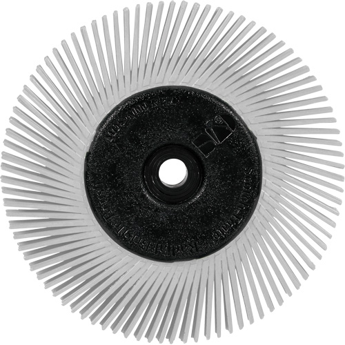 3M 7100374845 Scotch-Brite Type A Precision Radial Bristle Brush PN-RB with Adapter, Ceramic, 120+ Grit, 6" Dia.