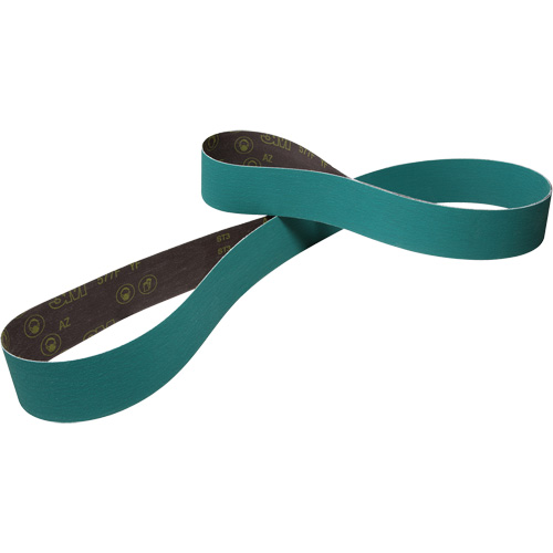 3M AM39084 Courroie de ponçage en tissu, 3/4" la x 18" lo, Alumine de zirconium, Grain 40