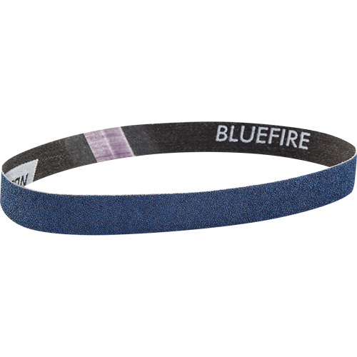 Norton 66623373764 Courroie abrasive en tissu Bluefire, 3/4" la x 18" lo, Alumine de zirconium, Grain 120