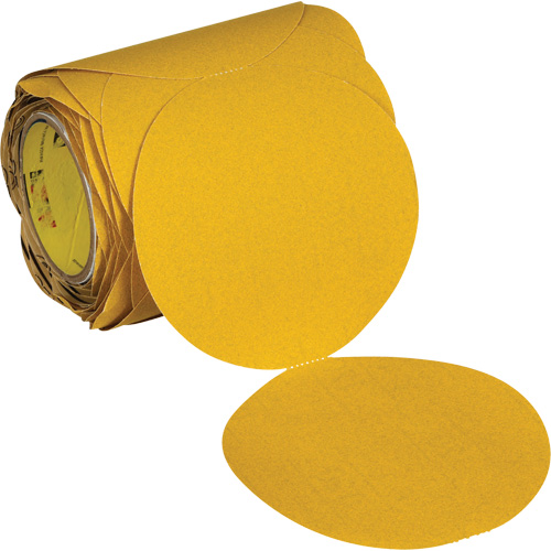 3M 7100363378 Stikit Gold Abrasive Disc Roll 09312, 6" Dia., 120 Grit, Aluminum Oxide