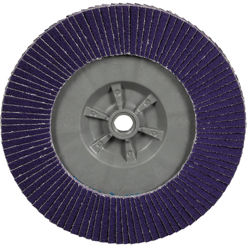 3M 7100380338 Cubitron 3 Flat Flap Disc with Quick Change 1169F, 6" x 5/8"-11, Type T27, 80+ Grit, Ceramic