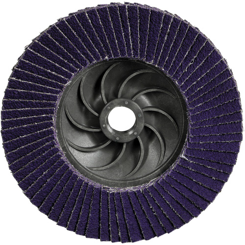 3M 7100412607 Disque &agrave; lamelles Cubitron 3 1169F, 5" x 5/8"-11, Type T27, Grain 40+, C&eacute;ramique