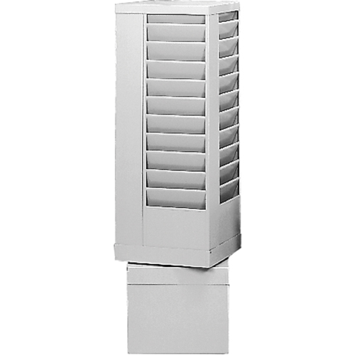 Durham Manufacturing OA134 Pr&eacute;sentoirs, Rotatif, 44 fentes, Acier, 14-1/8" la x 14-1/8" p x 48-1/2" h