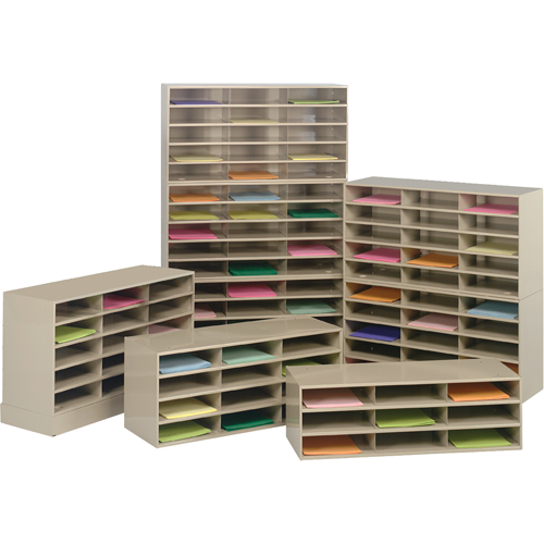 Durham Manufacturing 431-75 Data Organizers, Stationary, 9 Slots, Steel, 33-3/4" W x 11-5/8" D x 10-3/4" H